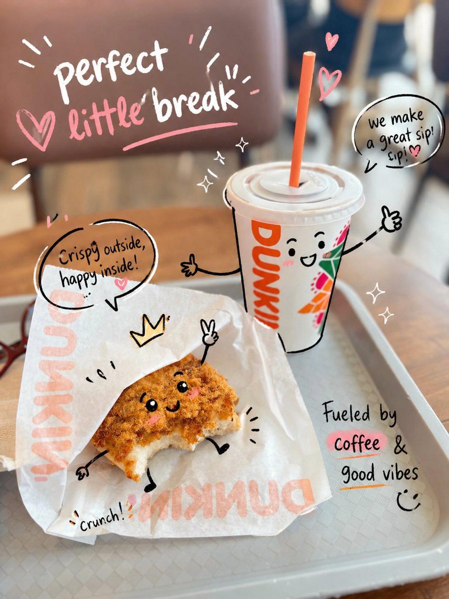 Doodle Overlay — Hand-Drawn Lifestyle Series — Perfect Little Break — Coffee & Good Vibes