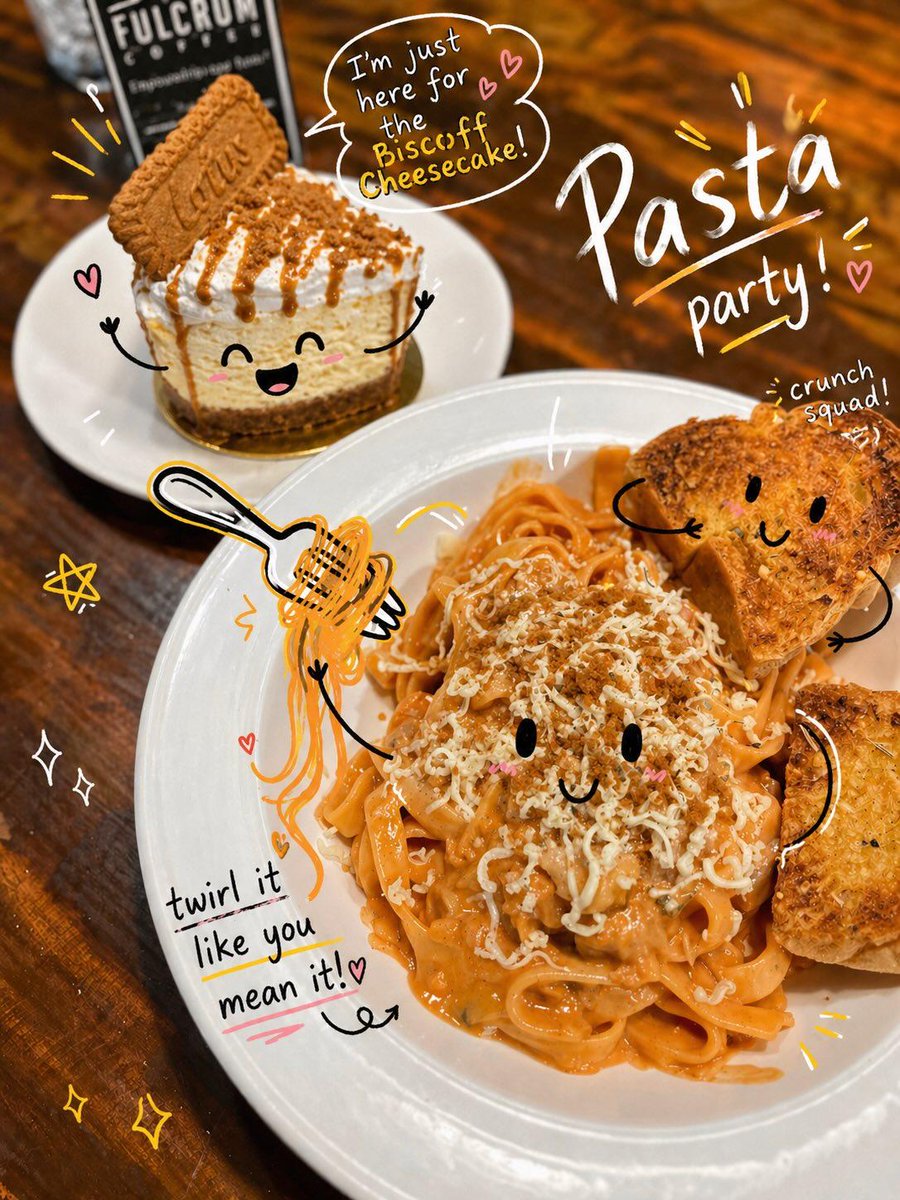 Doodle Overlay — Hand-Drawn Lifestyle Series — Pasta Party — Twirl It Like You Mean It