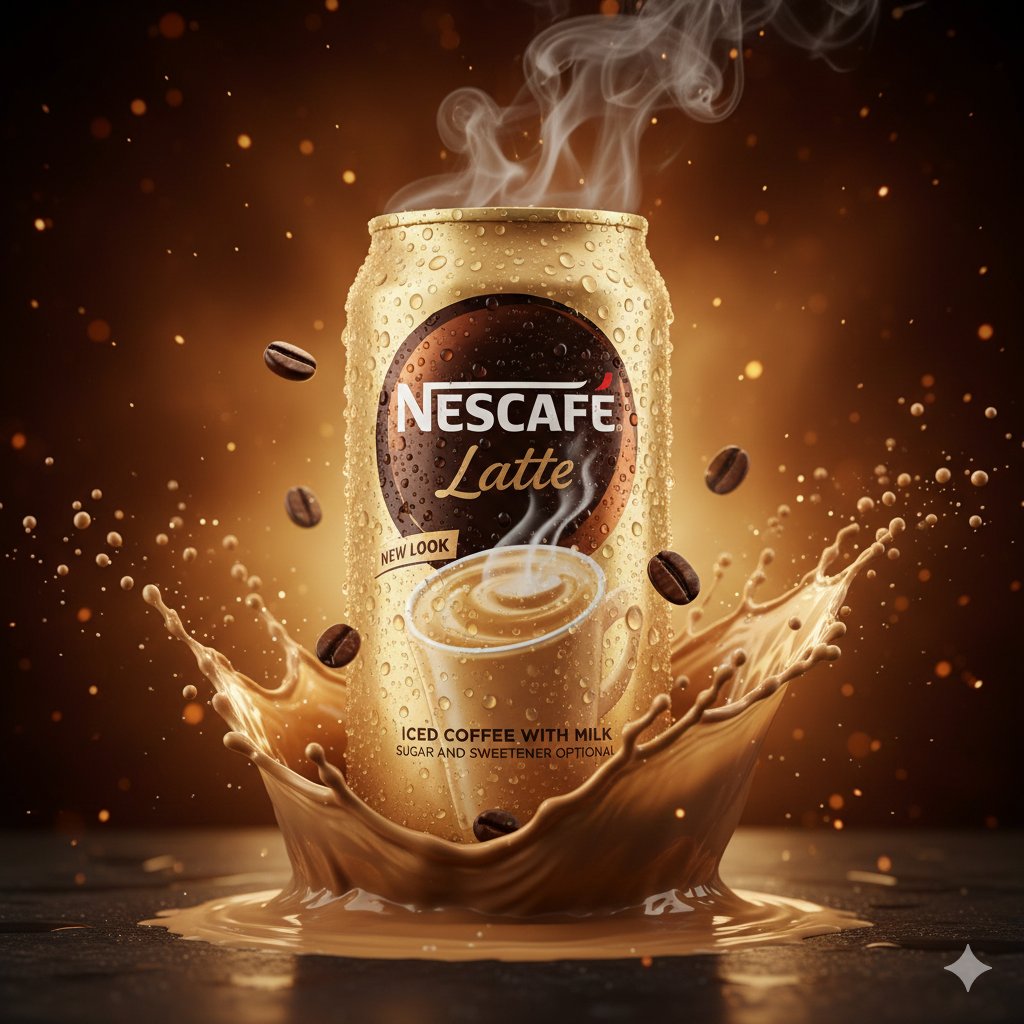 Splash Beverage Master Series — Protein & Nescafé — Nescafé Latte — Steam & Beans