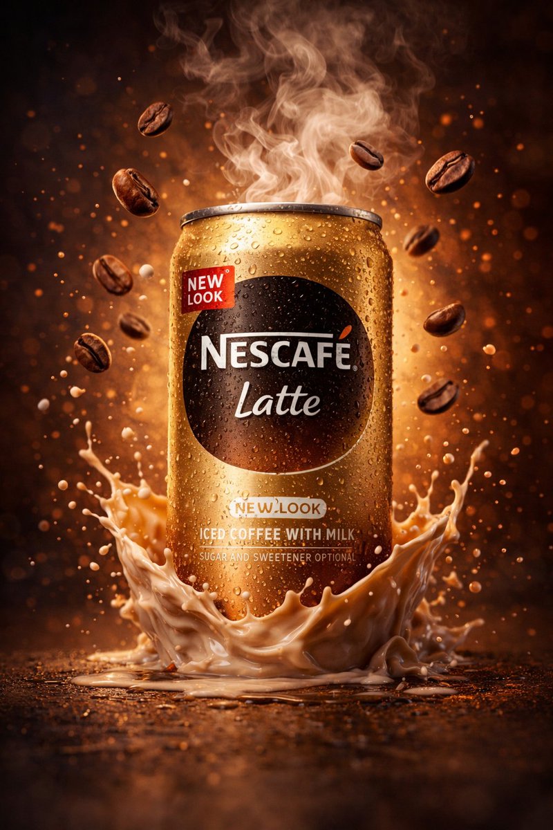 Splash Beverage Master Series — Protein & Nescafé — Nescafé Latte — New Look Drop